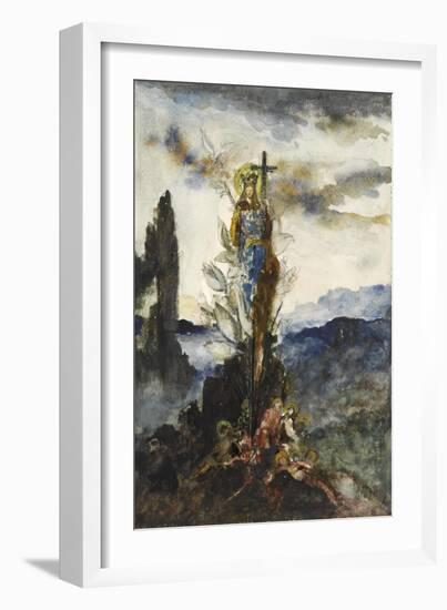 Fleur mystique-Gustave Moreau-Framed Giclee Print