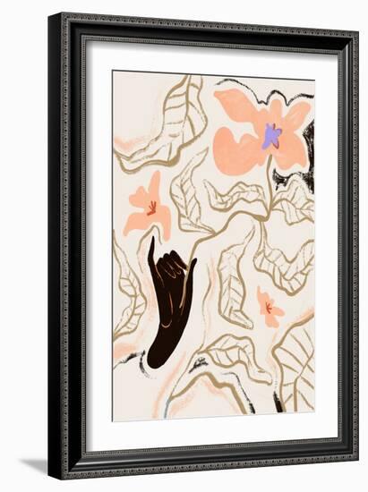 Fleur-Arty Guava-Framed Giclee Print