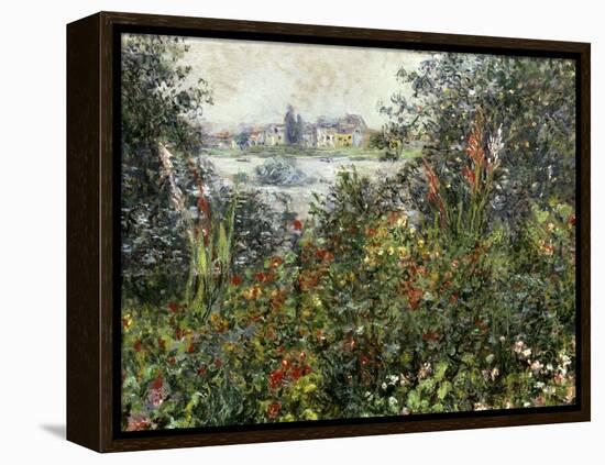 Fleurs a Vetheuil, 1880-Claude Monet-Framed Premier Image Canvas