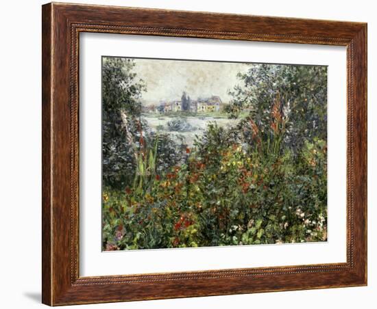 Fleurs a Vetheuil, 1880-Claude Monet-Framed Giclee Print