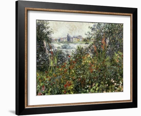 Fleurs a Vetheuil, 1880-Claude Monet-Framed Giclee Print