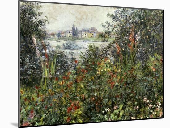 Fleurs a Vetheuil, 1880-Claude Monet-Mounted Giclee Print