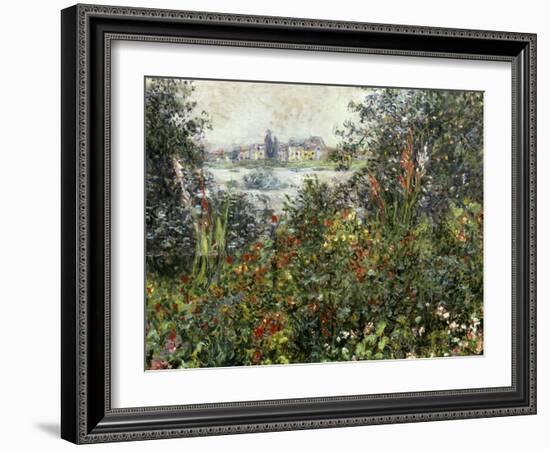 Fleurs a Vetheuil, 1880-Claude Monet-Framed Giclee Print