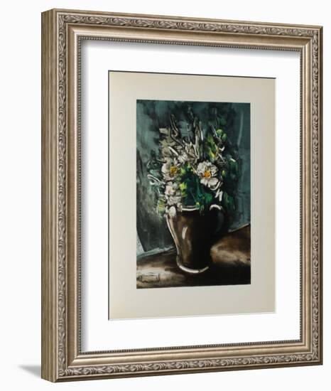 Fleurs au Pot de Gres, 1955-Maurice De Vlaminck-Framed Collectable Print