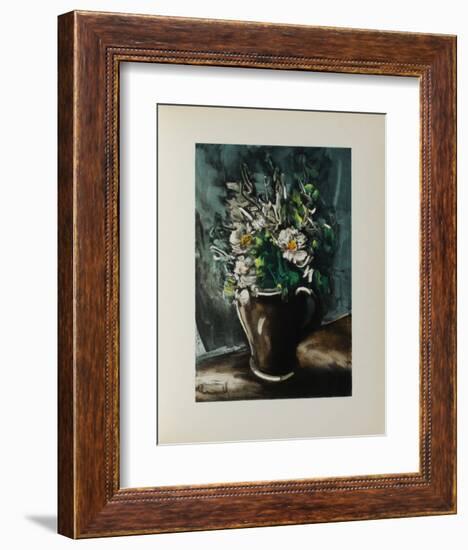 Fleurs au Pot de Gres, 1955-Maurice De Vlaminck-Framed Collectable Print