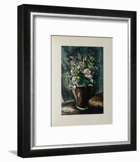 Fleurs au Pot de Gres, 1955-Maurice De Vlaminck-Framed Collectable Print
