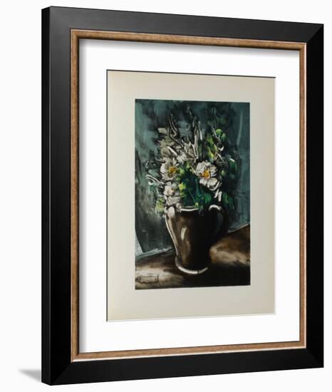 Fleurs au Pot de Gres, 1955-Maurice De Vlaminck-Framed Collectable Print