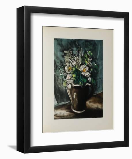 Fleurs au Pot de Gres, 1955-Maurice De Vlaminck-Framed Collectable Print