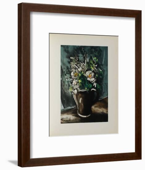 Fleurs au Pot de Gres, 1955-Maurice De Vlaminck-Framed Collectable Print