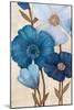 Fleurs Bleues I-Maja-Mounted Art Print