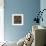 Fleurs Bleues-Myriam Berthoud-Framed Art Print displayed on a wall