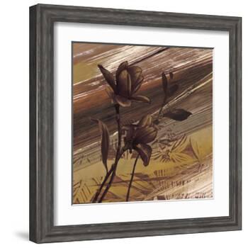Fleurs d'Or II-Anne Brochard-Framed Giclee Print