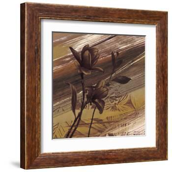 Fleurs d'Or II-Anne Brochard-Framed Giclee Print