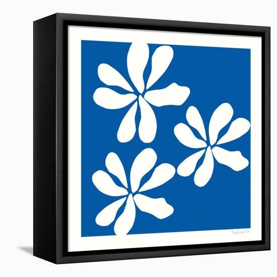 Fleurs de Matisse I Sq-Mercedes Lopez Charro-Framed Stretched Canvas