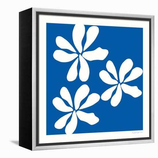 Fleurs de Matisse I Sq-Mercedes Lopez Charro-Framed Stretched Canvas