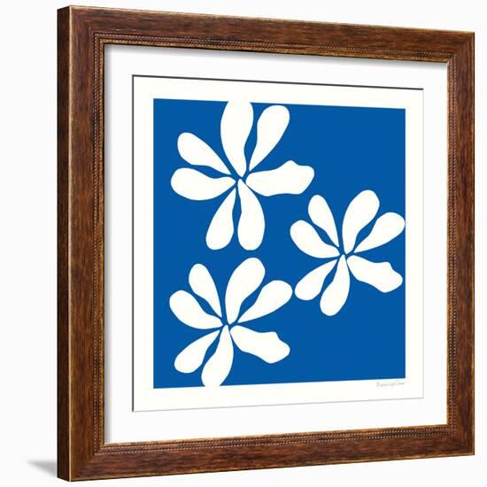 Fleurs de Matisse I Sq-Mercedes Lopez Charro-Framed Art Print