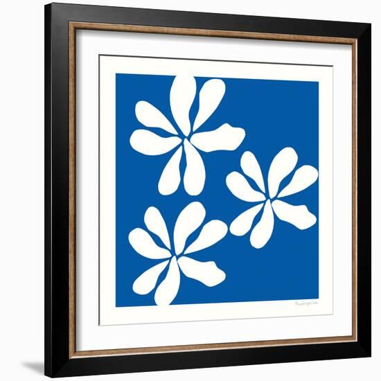 Fleurs de Matisse I Sq-Mercedes Lopez Charro-Framed Art Print