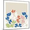 Fleurs de Matisse III Sq-Mercedes Lopez Charro-Mounted Art Print