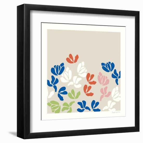 Fleurs de Matisse III Sq-Mercedes Lopez Charro-Framed Art Print