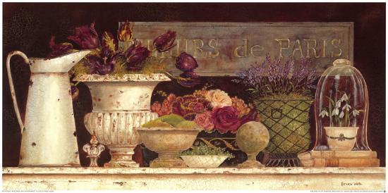 Fleurs De Paris Art Print By Kathryn White Fleurs De Paris Art Print By Kathryn White