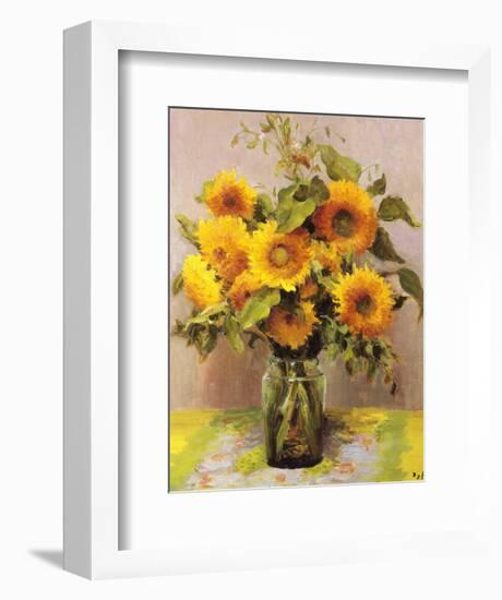 Fleurs de tournesols-Marcel Dyf-Framed Art Print