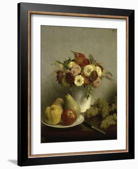 Fleurs et Fruits-Henri Fantin-Latour-Framed Giclee Print