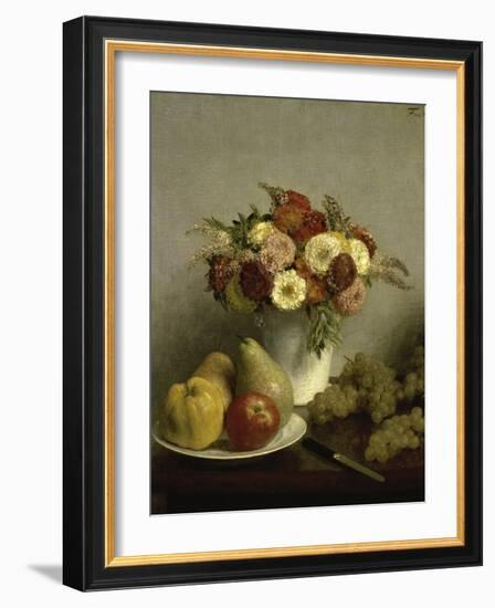 Fleurs et Fruits-Henri Fantin-Latour-Framed Giclee Print