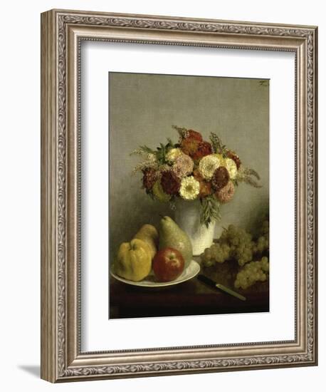 Fleurs et Fruits-Henri Fantin-Latour-Framed Giclee Print