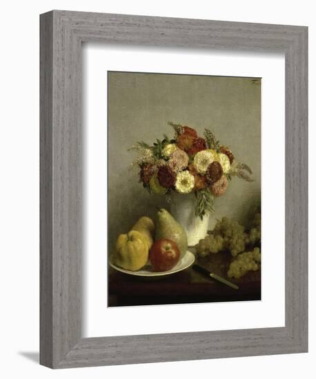 Fleurs et Fruits-Henri Fantin-Latour-Framed Giclee Print