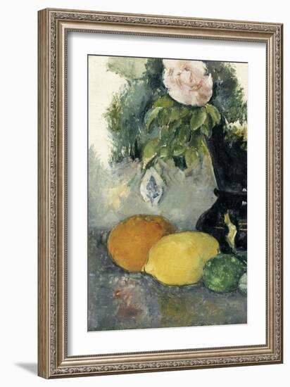 Fleurs et fruits-Paul C?zanne-Framed Giclee Print