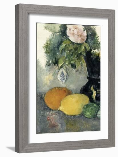 Fleurs et fruits-Paul C?zanne-Framed Giclee Print