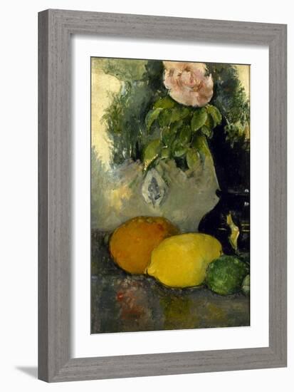 Fleurs et fruits-Paul Cézanne-Framed Giclee Print