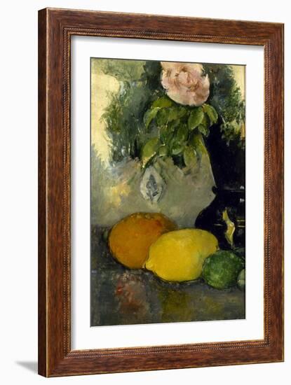 Fleurs et fruits-Paul Cézanne-Framed Giclee Print