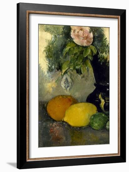 Fleurs et fruits-Paul Cézanne-Framed Giclee Print