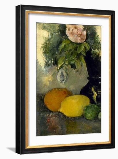 Fleurs et fruits-Paul Cézanne-Framed Giclee Print