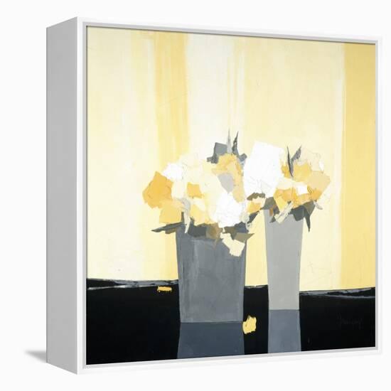 Fleurs Jaunes-Monestier-Framed Premier Image Canvas