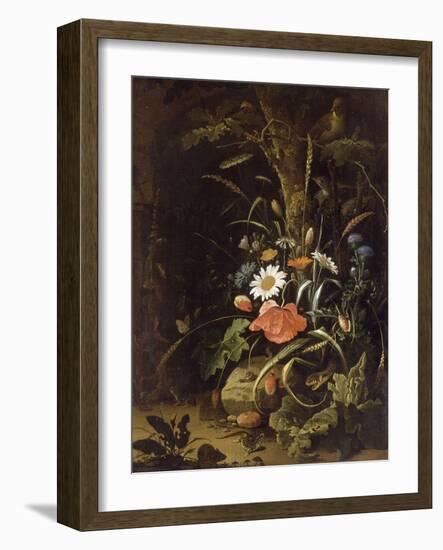 Fleurs, oiseaux, insectes et reptiles-Abraham Mignon-Framed Giclee Print