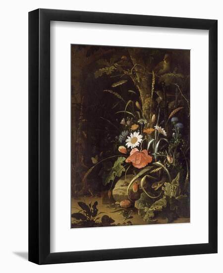 Fleurs, oiseaux, insectes et reptiles-Abraham Mignon-Framed Giclee Print