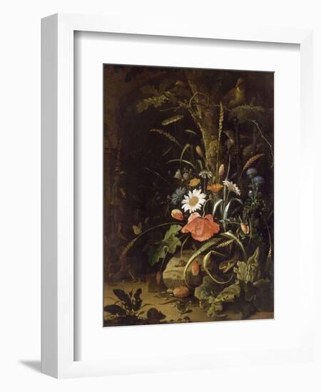 Fleurs, oiseaux, insectes et reptiles-Abraham Mignon-Framed Giclee Print