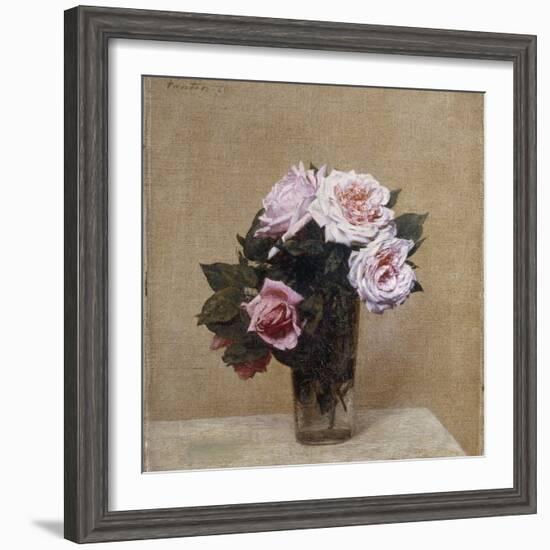 Fleurs - Roses Roses, 1886-Henri Fantin-Latour-Framed Giclee Print