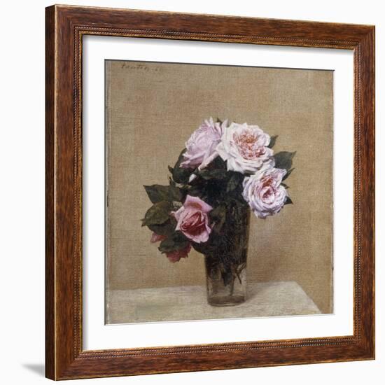 Fleurs - Roses Roses, 1886-Henri Fantin-Latour-Framed Giclee Print