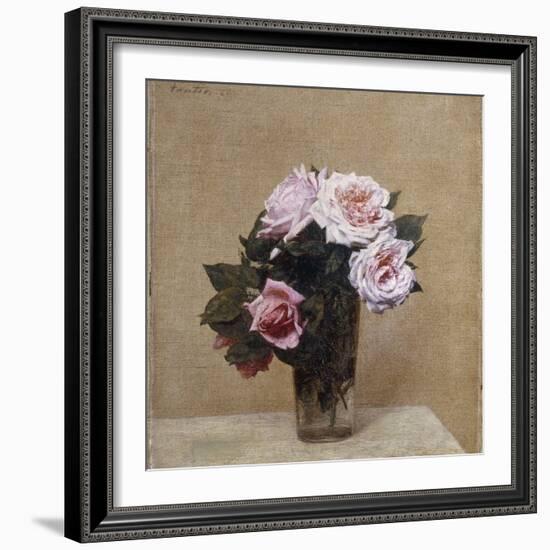 Fleurs - Roses Roses, 1886-Henri Fantin-Latour-Framed Giclee Print