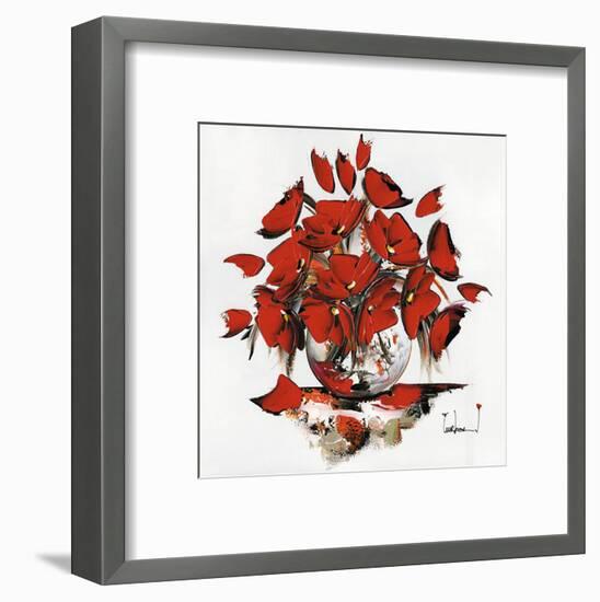 Fleurs Rouges-Christof Monnin-Framed Art Print