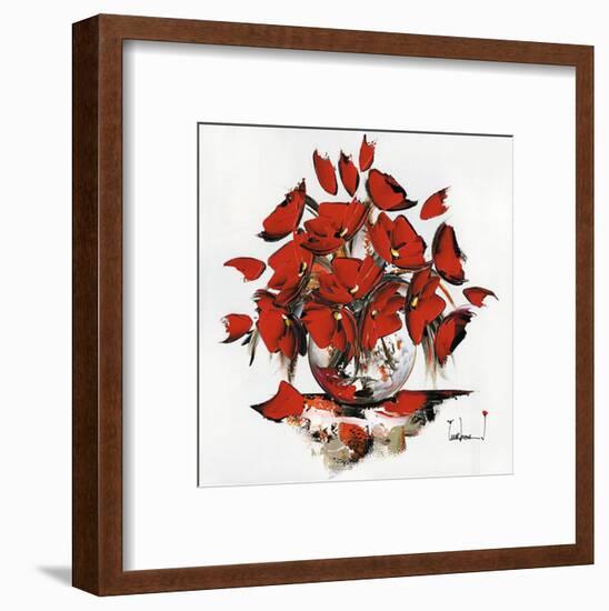 Fleurs Rouges-Christof Monnin-Framed Art Print