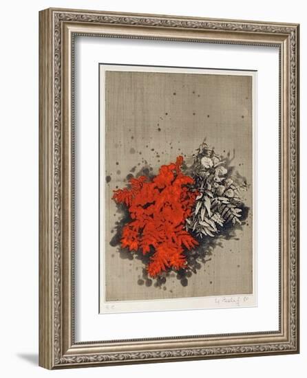 Fleurs rouges-Yannick Ballif-Framed Collectable Print