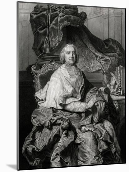 Fleury, Enthroned-Hyacinthe Rigaud-Mounted Art Print