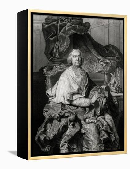 Fleury, Enthroned-Hyacinthe Rigaud-Framed Stretched Canvas