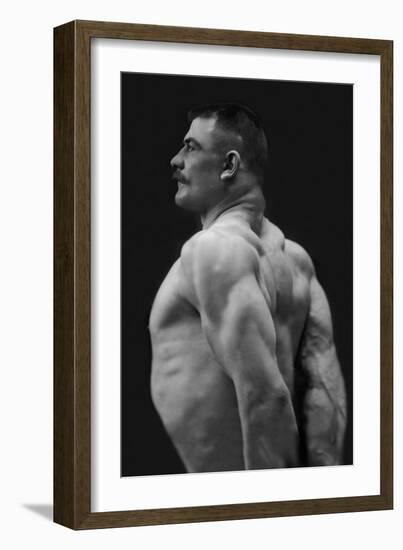 Flexing Triceps, Deltoids, and Trapezius-null-Framed Art Print