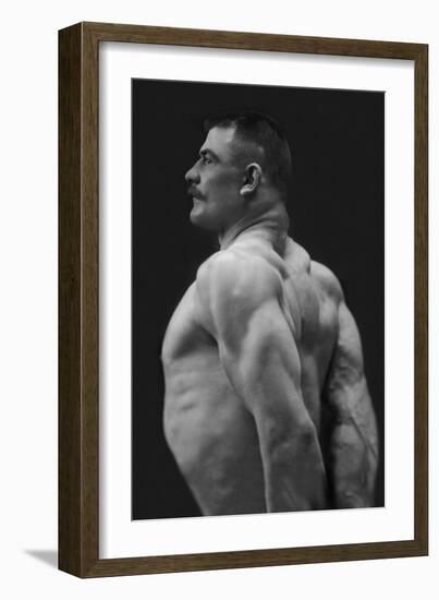 Flexing Triceps, Deltoids, and Trapezius-null-Framed Premium Giclee Print