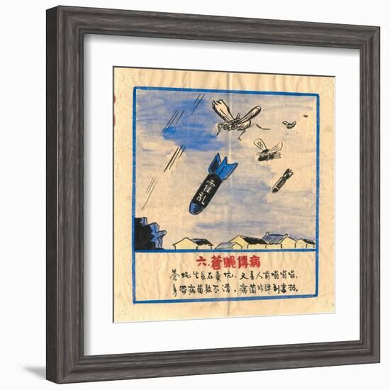 Flies are Bombs, They Spread Cholera and Disease-null-Framed Art Print